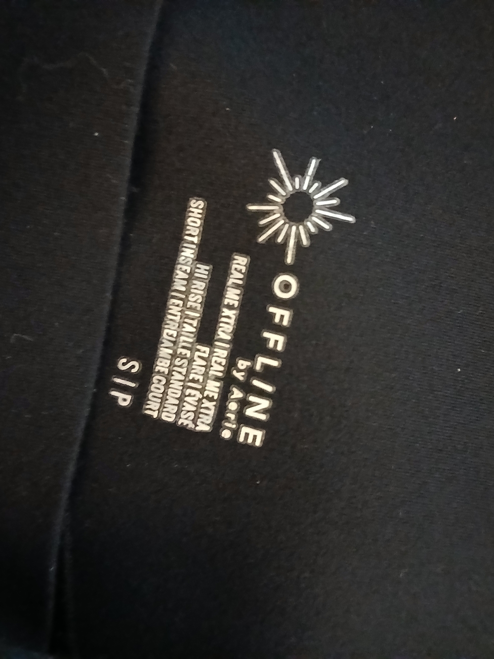 aerie Black OFFLINE Logo Leggings